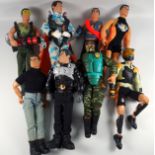 Collection of 16 unboxed Action Man Figures, associated accessories, 3 X-Men Figures and a