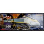Lot consisting of Hornby Eurostar set R.1013, Track Pack C R8017, Hornby Triang LMS Steam Engine