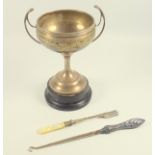 Golfing interest: George V silver 2-handled cup with inscription “Guildford & District Golfing