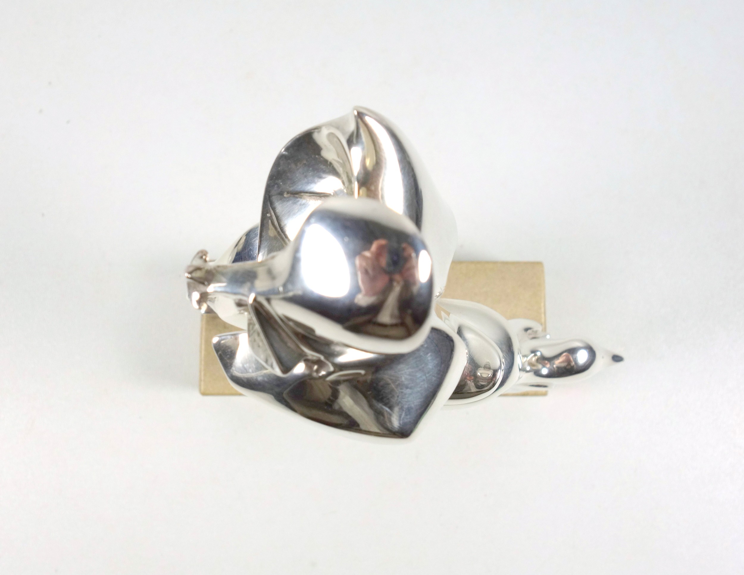 Silver model of a "futuristic man" hallmarked SS London 1988 in the style of Umberto Boccioni, 21. - Bild 5 aus 7