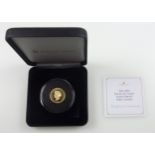 Jubilee Mint Tristan da Cunha Proof 22ct gold half laurel, 2021, 4grs, with C of A, in capsule and