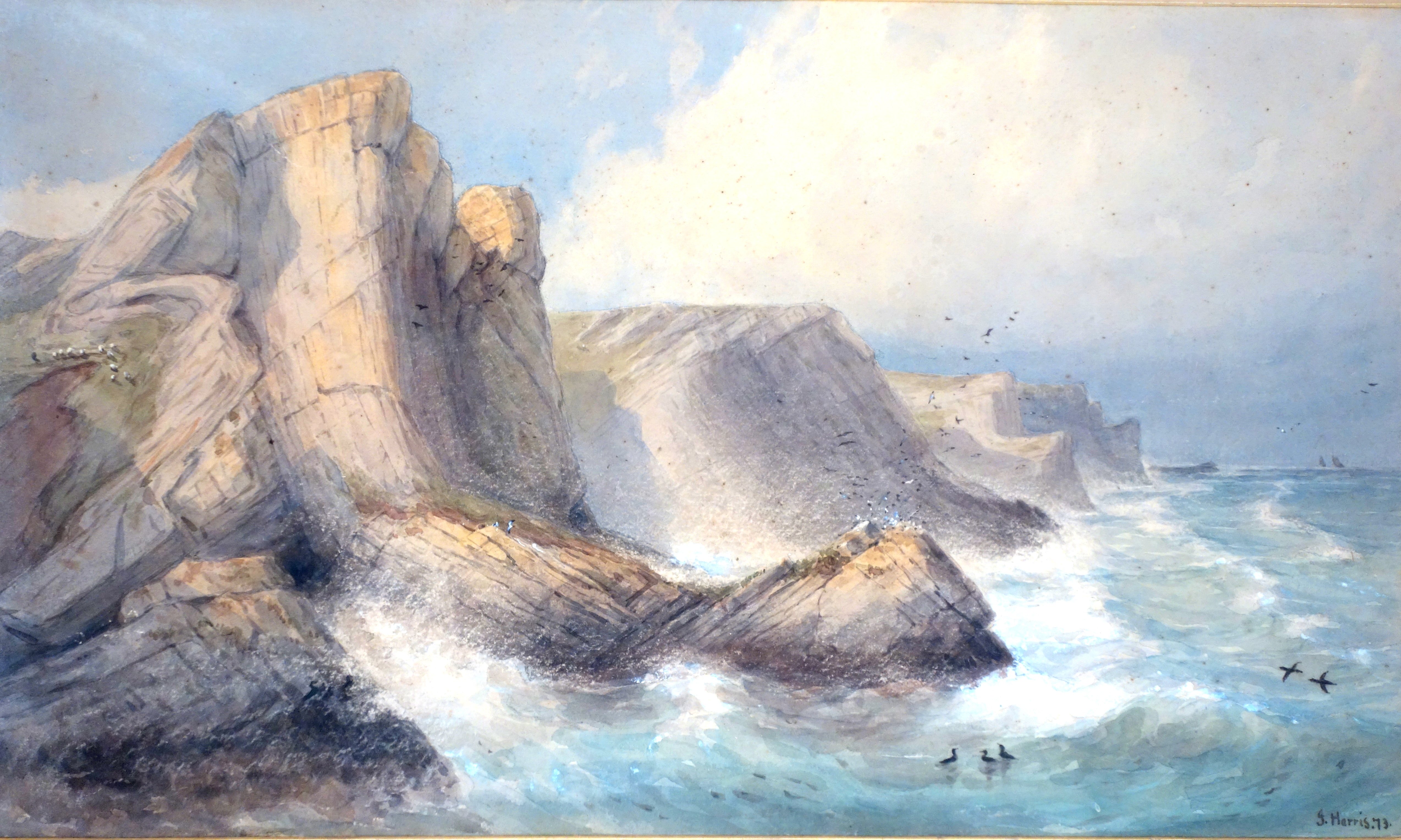 James Harris II of Swansea (1847-1925), Views of Gower Coastline (1873)