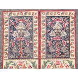 Pair of modern Belgian tapestries, by Point de Rose, with "Tree of Life" style decoration, and "