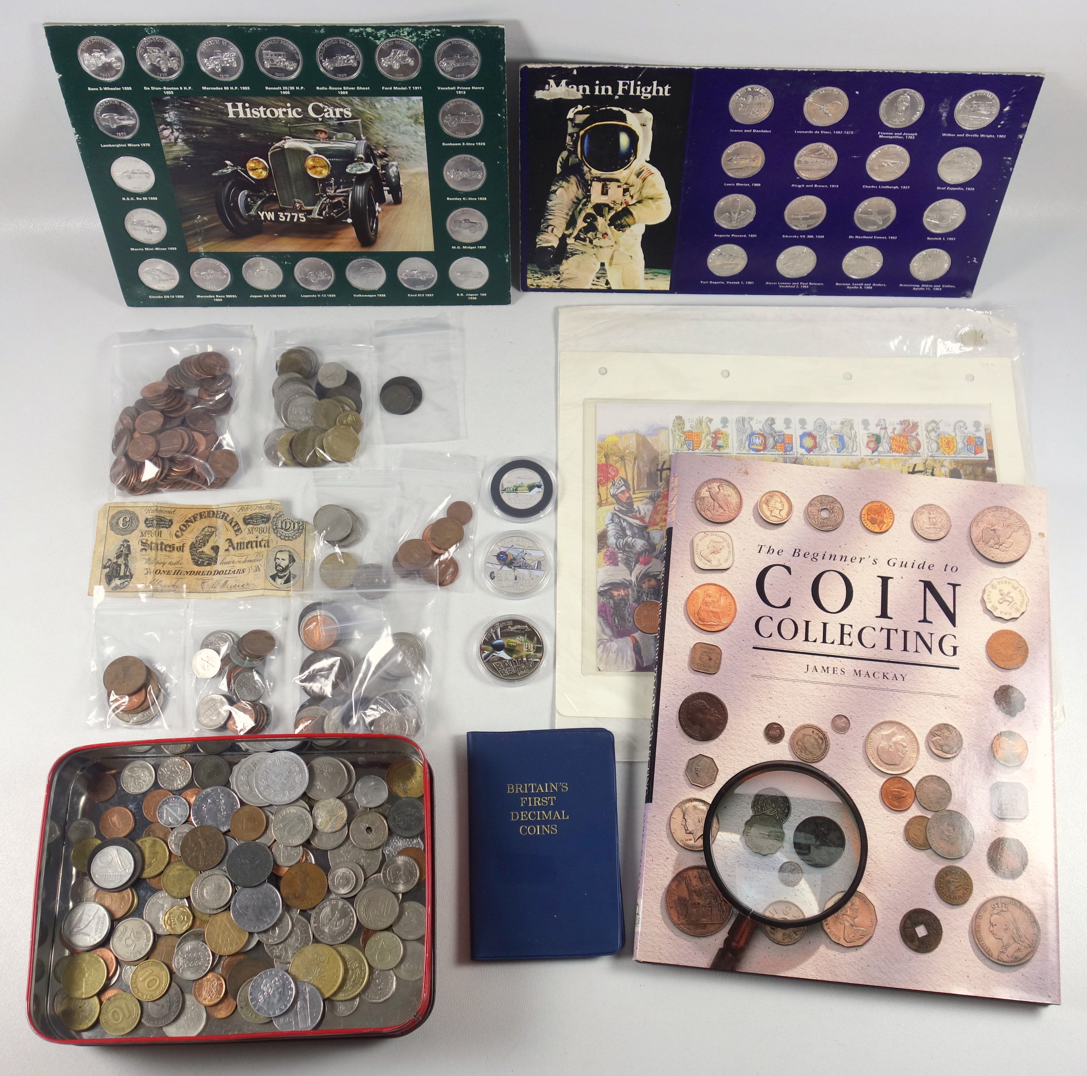 Royal Mint Proof set of coins, 1982, in card folder; uncirculated set, 2000, in card folder; First - Image 2 of 3