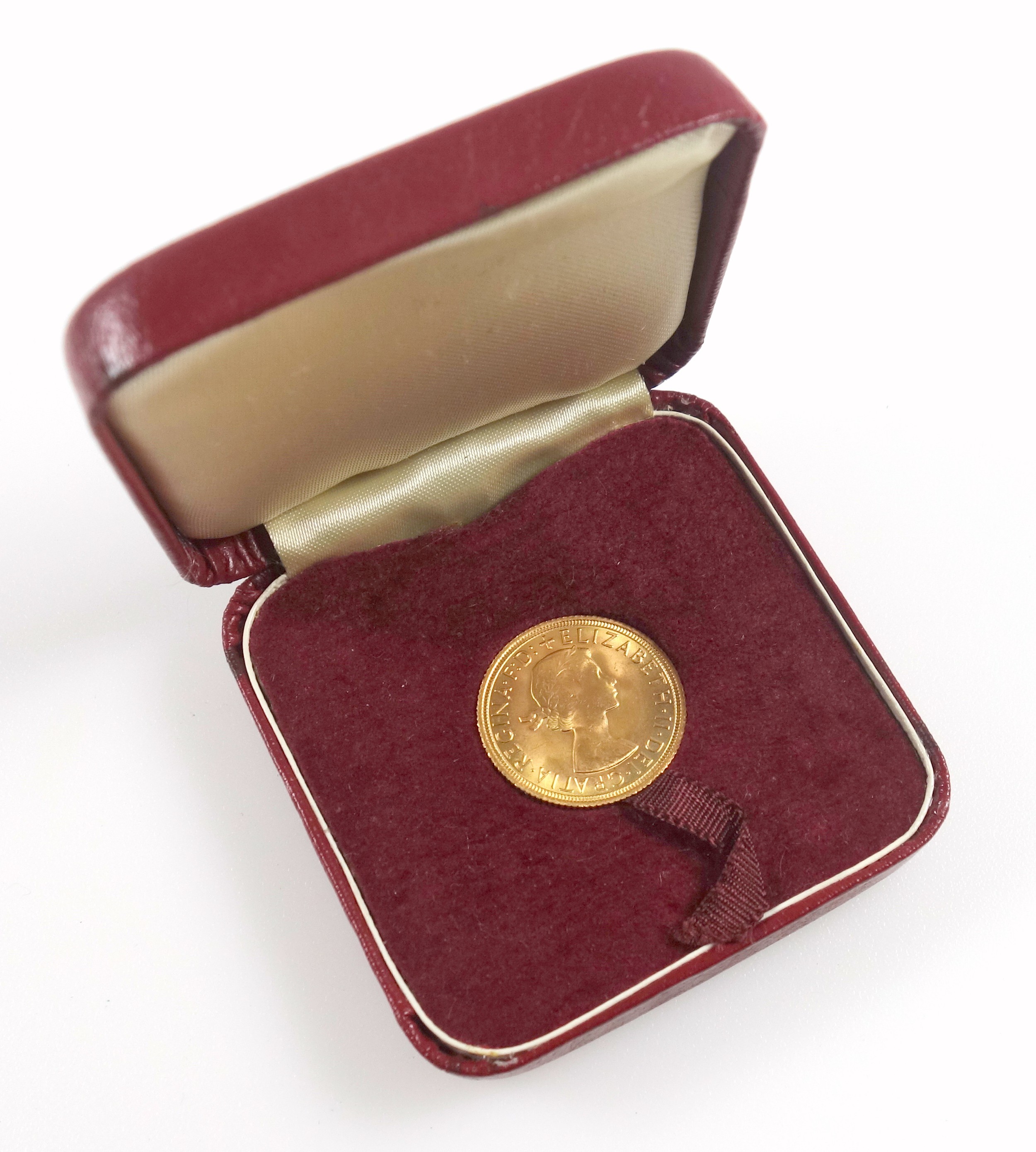 Elizabeth II gold sovereign, 1968, unc., (v. slight edge defects), cased - Bild 4 aus 4