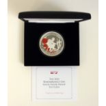 Jubilee Mint Alderney Proof silver Remembrance Day £25s, 5 of coin, 2021, with C of A, in capsule,