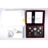 Elizabeth II Royal Mint silver Proof anniversary collection, 1996, with C of A, in a de luxe felt