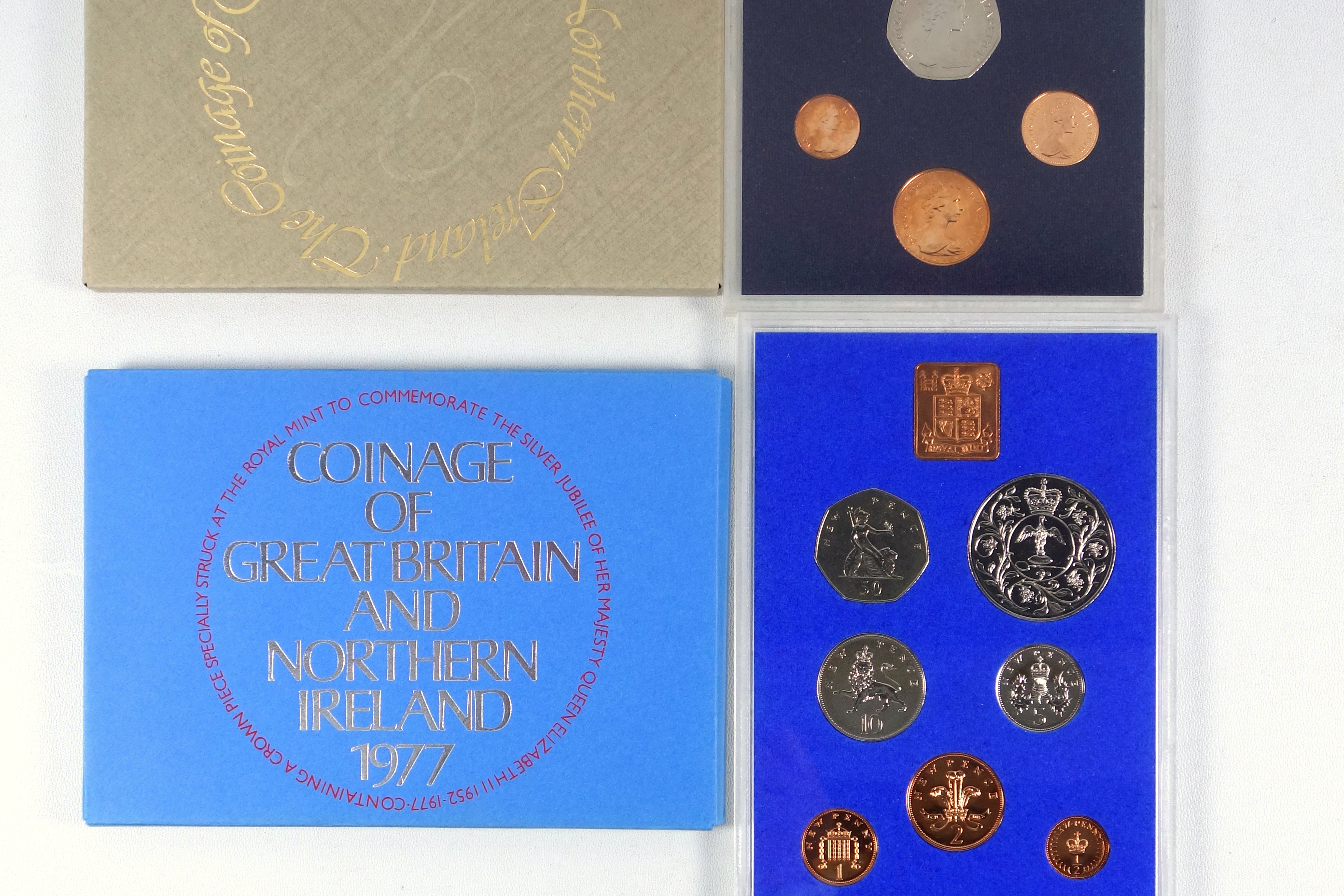 Elizabeth II Proof sets of coins, 1970-1982, in card covers. (13) - Image 3 of 4