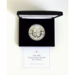 Jubilee Mint Tristan da Cunha Proof silver 20 laurels 5 of coin, 2021, with C of A, in capsule and