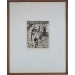 Stanley Anderson (1884-1966) 'Hurdle Makers', engraving, one of an edition of 50, signed, 21 x 16.