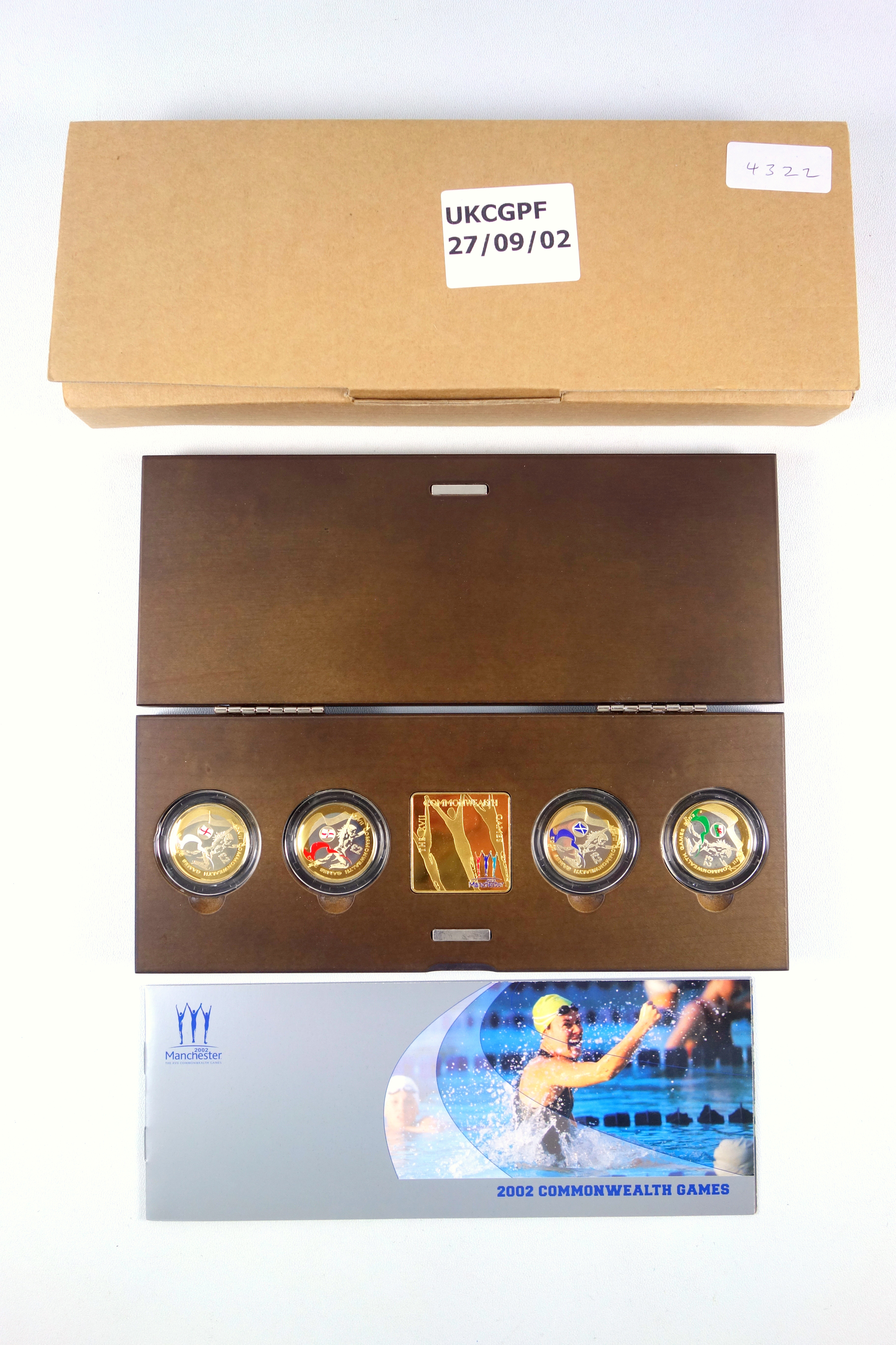 Elizabeth II Royal Mint £2 silver Proof Piedfort Commonwealth Games collection, 2002, with C of A,