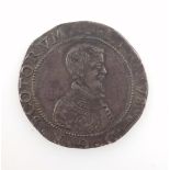 Scotland James VI 10 shillings, m.m. rose, 1595, f.