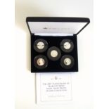 Jubilee Mint Alderney 200th anniversary of Queen Victoria Proof silver £1 coin collection of 5