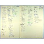 The autographs of over 170 R.A.F pilots as featured in the limited-edition folios ‘So Few’,