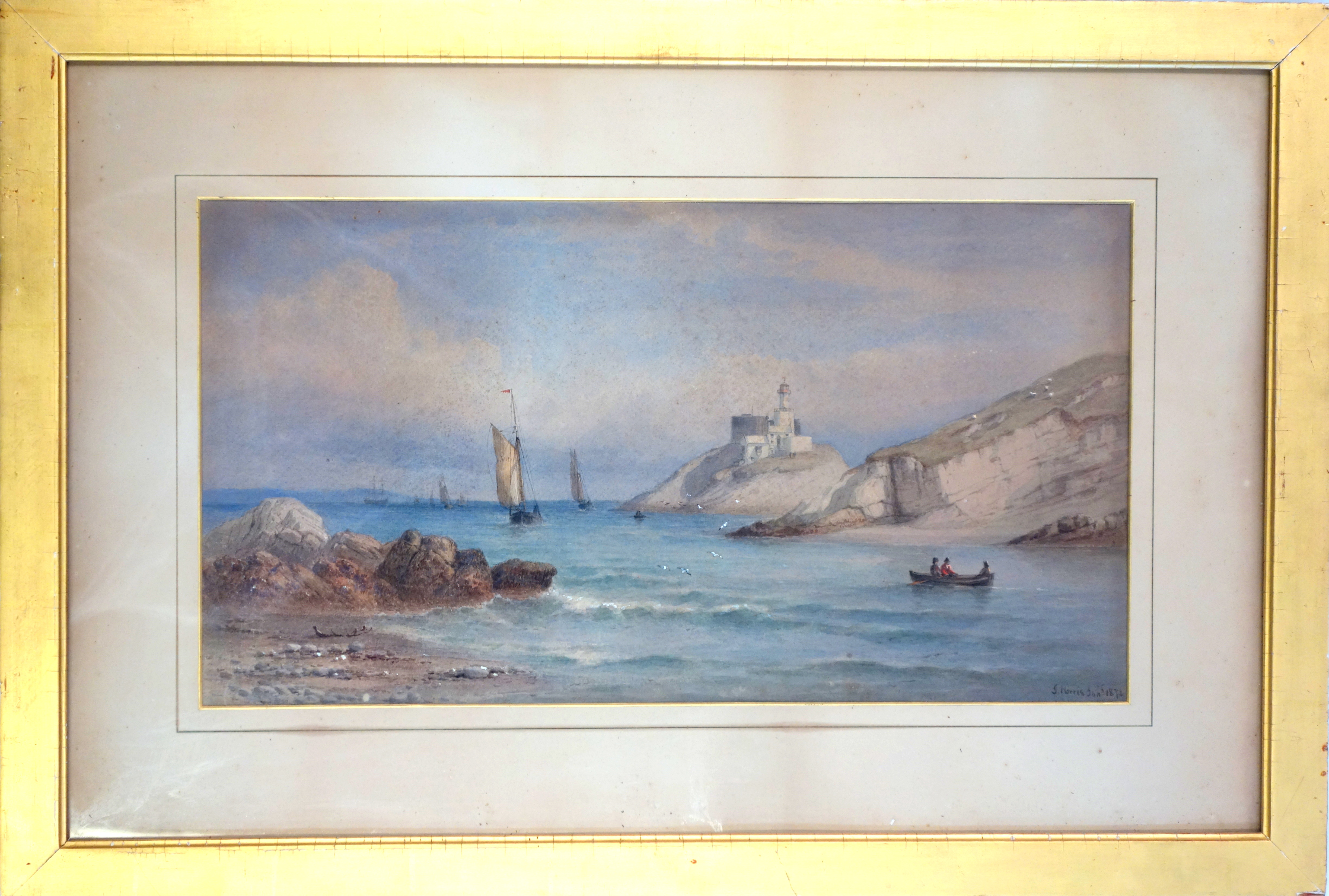 James Harris II of Swansea (1847-1925) View of Swansea Bay (1872) and View of Gower Coastline (1872) - Bild 2 aus 6
