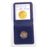 Elizabeth II gold Proof half-sovereign, 1982, unc., with C of A, in capsule, cased and boxed