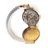 Lady's 9ct. gold watch, with a Swiss movement 'Mexo', Dia. 2cm