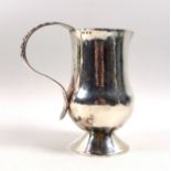 Elizabeth II contemporary hammered silver milk jug with rope twist decoration to handle, by P R,