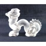 Lalique crystal model of a dragon, frosted, L.9.5cm, engraved signature to base, unboxed