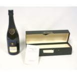 Bottle of Bollinger Grande Annee Champagne, 1990, 75cl, labels good, boxed, with booklet