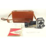 Bolex Zoom Reflex P1 cine camera, with accessories, original instruction manual and case.
