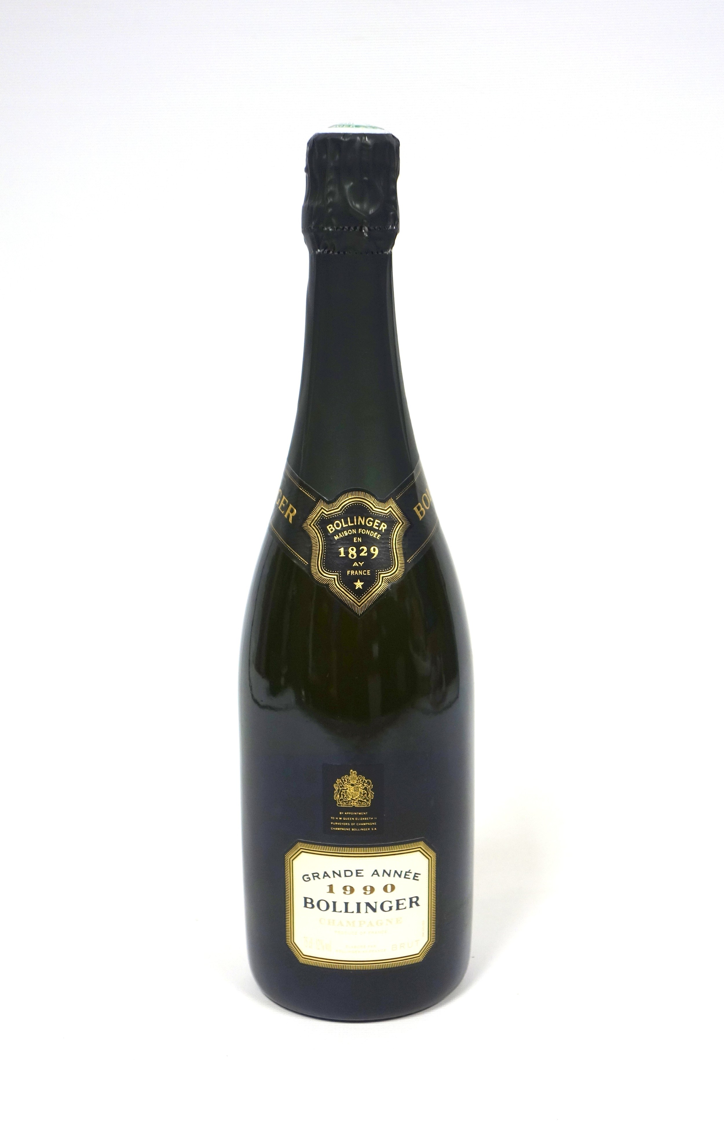 Bottle of Bollinger Grande Annee Champagne, 1990, 75cl, labels good, boxed, with booklet - Image 2 of 3