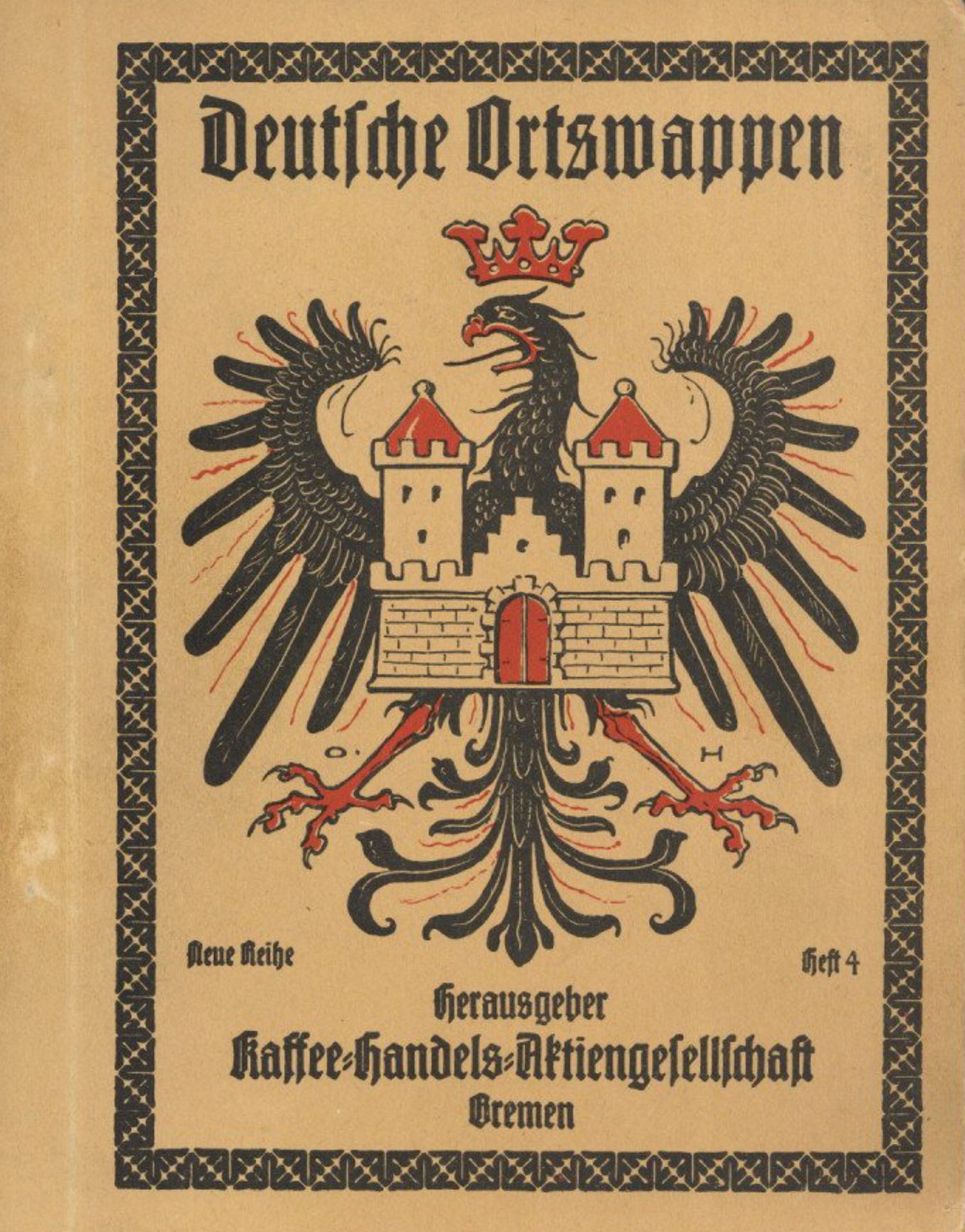 Wappen Lot mit 12 Sammelalben Deutsche Ortswappen hrsg. Kaffee Handels Aktiengesellschaft Bremen II