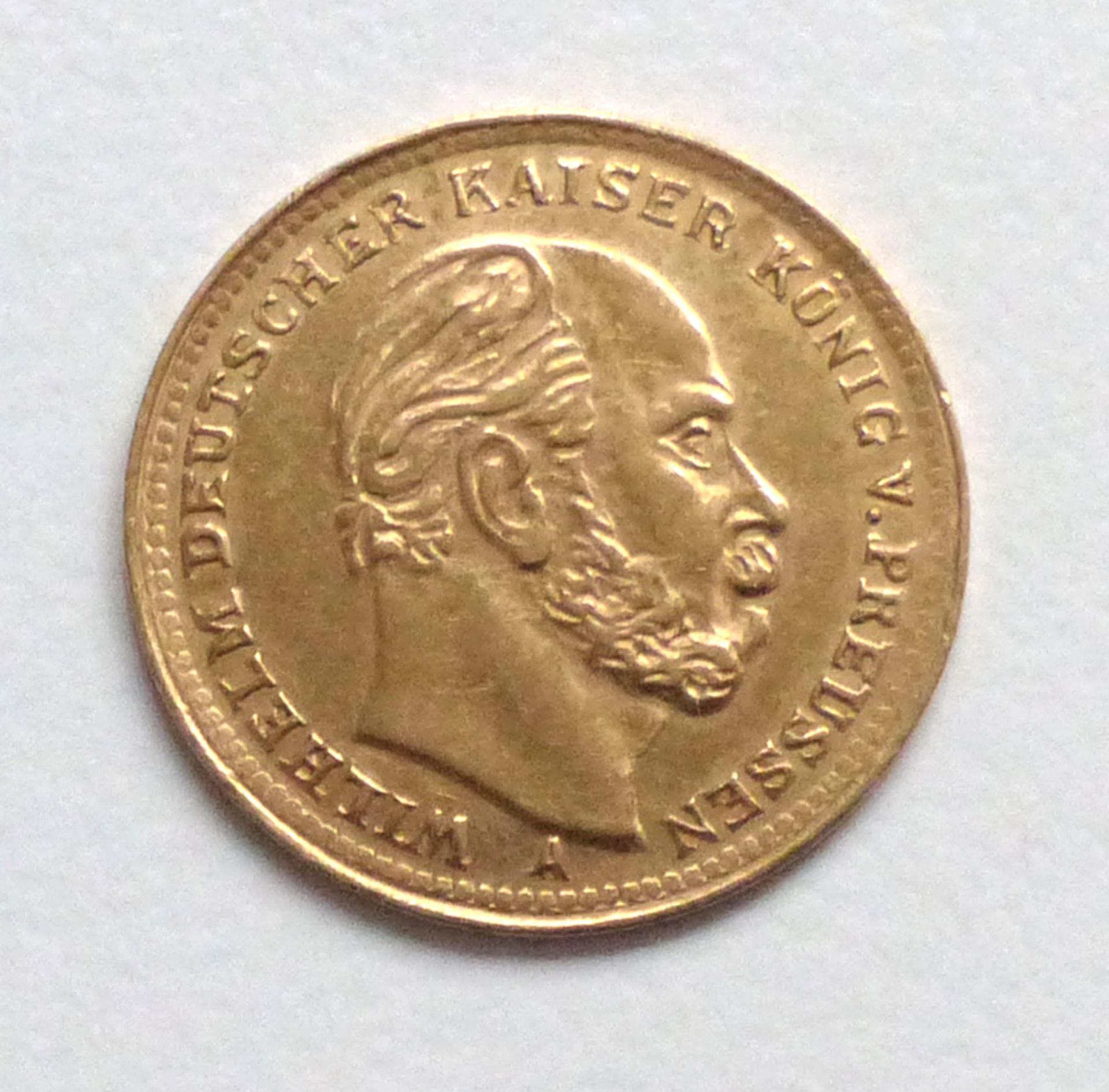 Münzen 5 Mark Preussen 1877 A Gold (J. 244) Erhaltung SS-Vz - Bild 2 aus 2