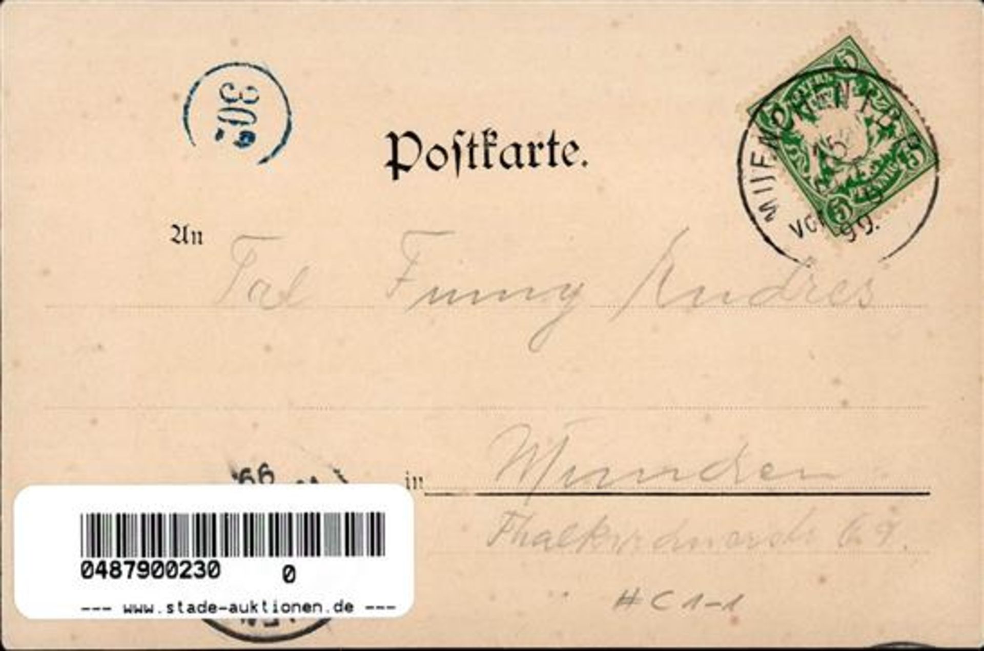 Kirchner, R. Coeur Dame 1899 I-II - Bild 2 aus 2
