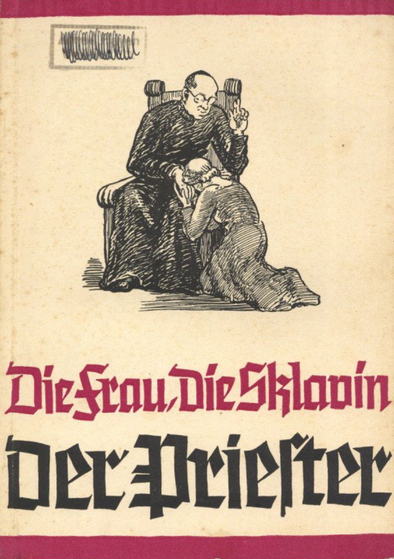 Buch Die Frau die Sklavin der Priester Wentzel, Ilse 1939 Verlag Ludendorff 71 Seiten II