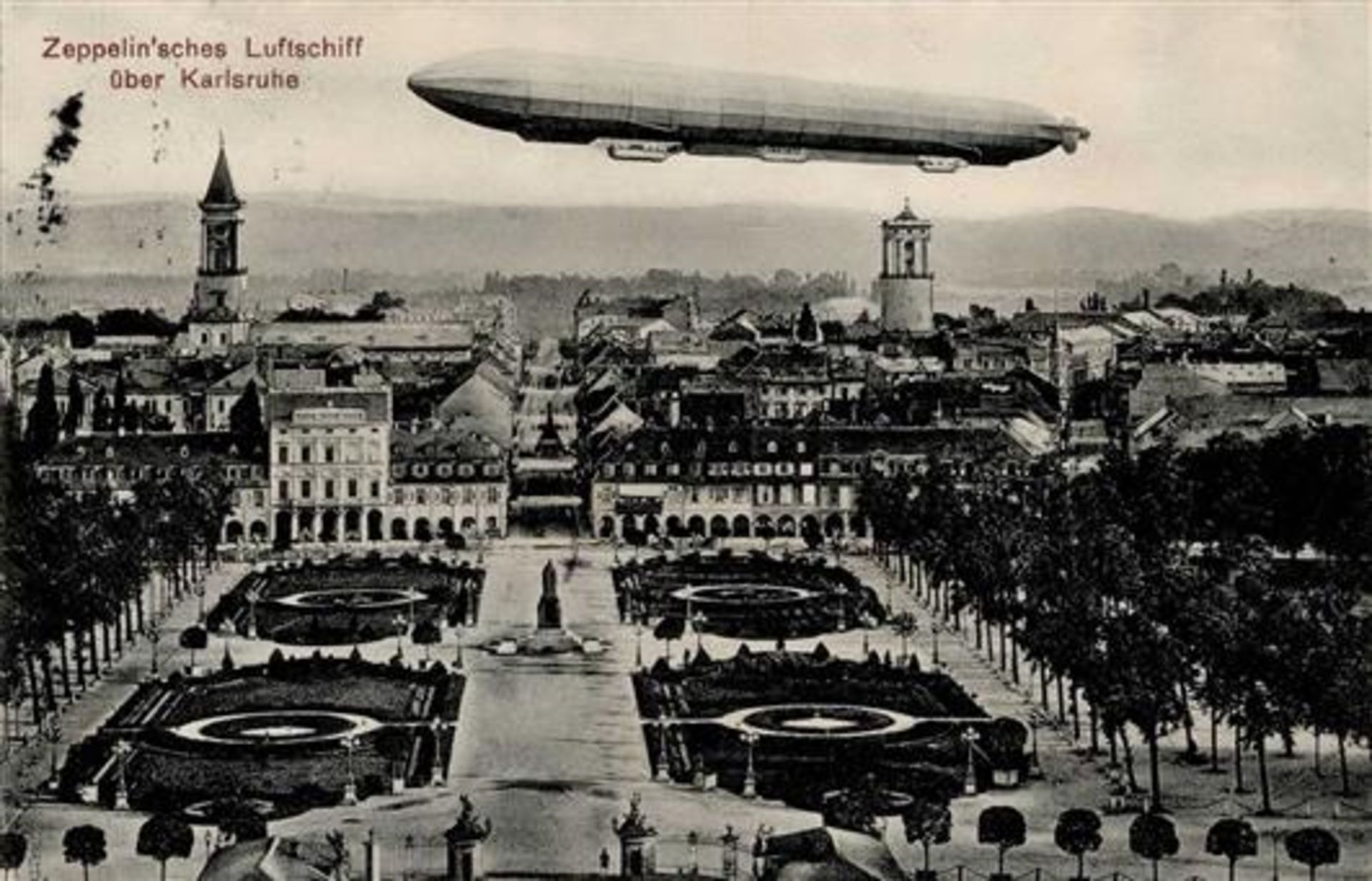 Zeppelin Karlsruhe (7500) 1911 I-II (fleckig)