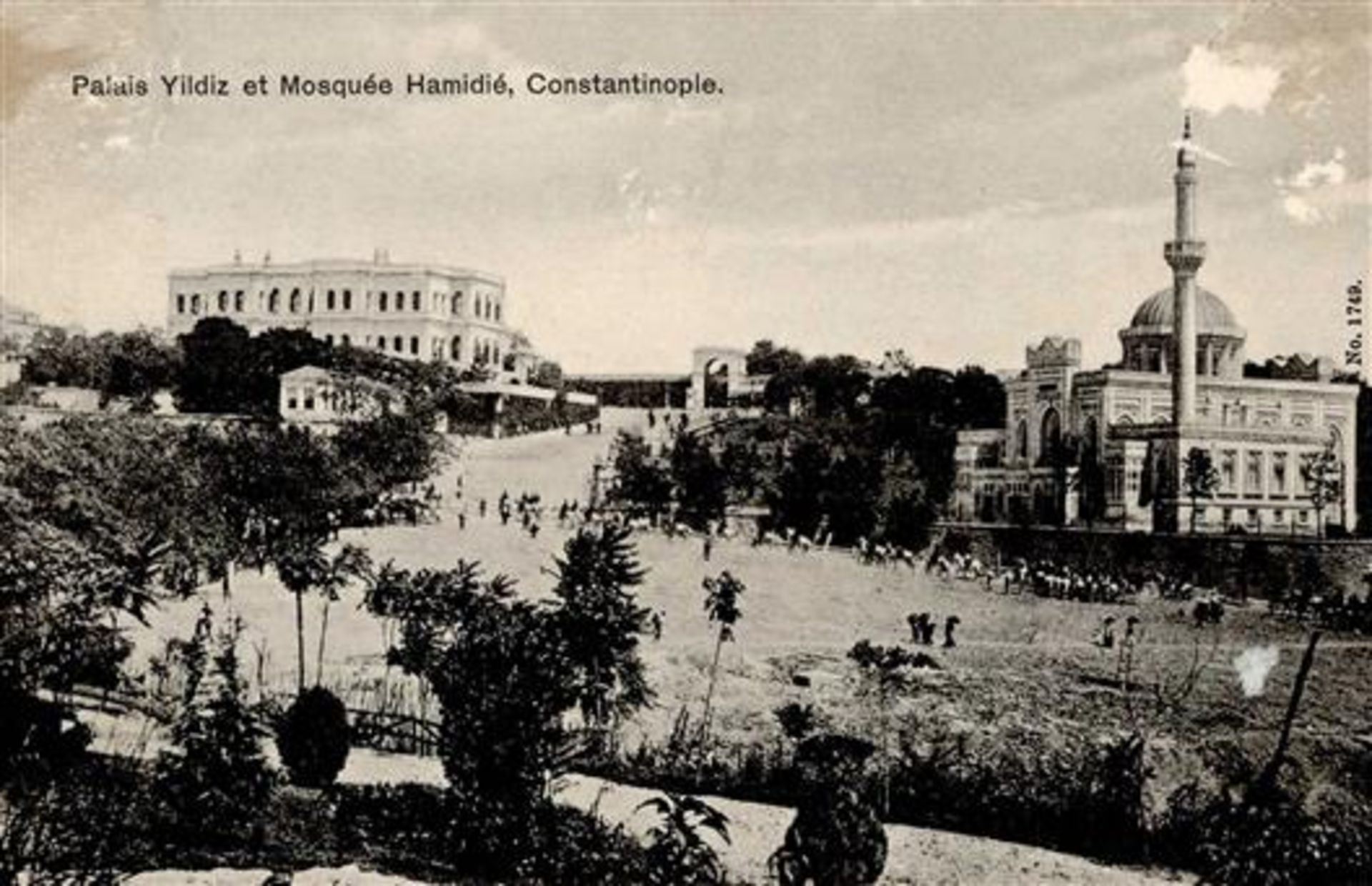 Deutsche Post Türkei Palais Yildiz et Mosquee Hamidie Stpl. Constantinopel .... 1907 I-II