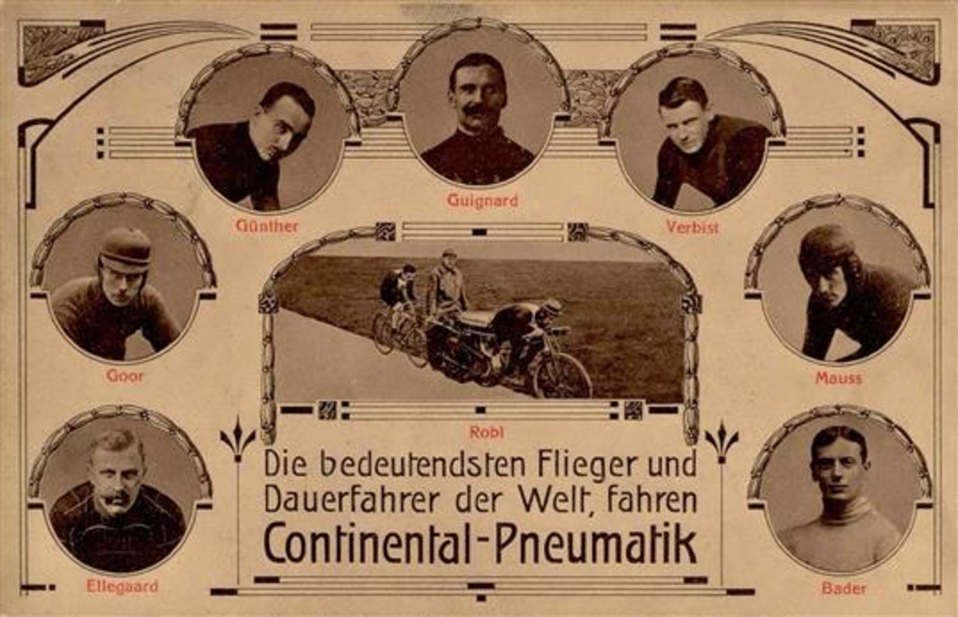 Continental Die bedeutendsten Flieger und Dauerfahrer der Welt 1908 I-II