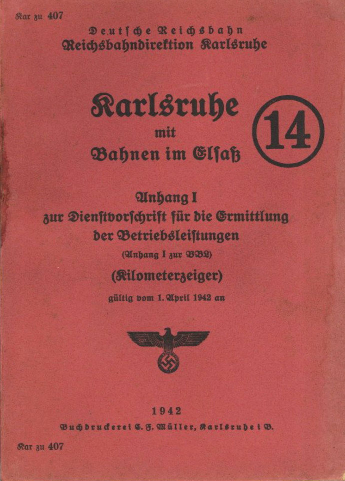 Buch WK II Deutsche Reichsbahn 7 Hefte Dienstvorschriften Fahrpläne usw. unterschiedliche Erhaltung