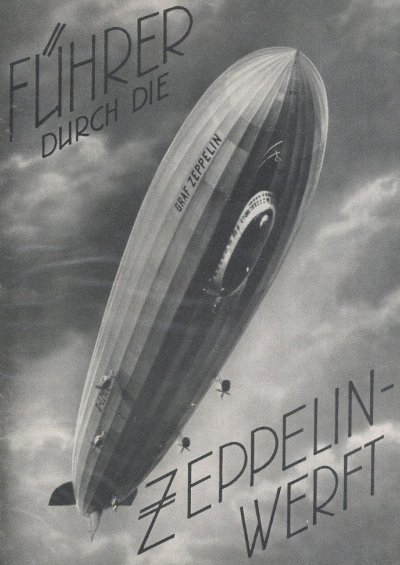 Zeppelin Führer durch die Zeppelin-Werft Broschüre mit sehr vielen Abbildungen I-II