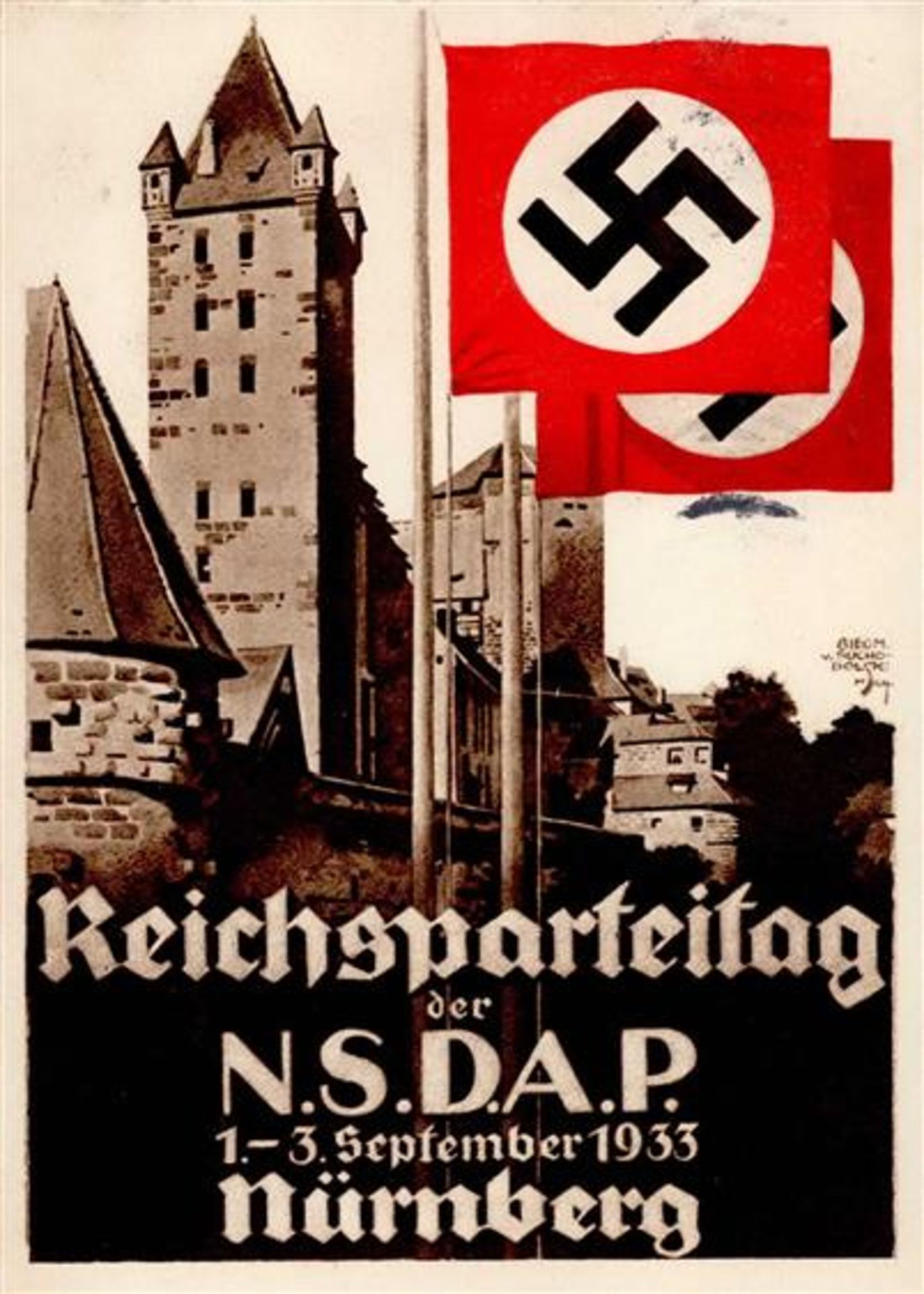 Reichsparteitag Nürnberg (8500) WK II 1933 I-II