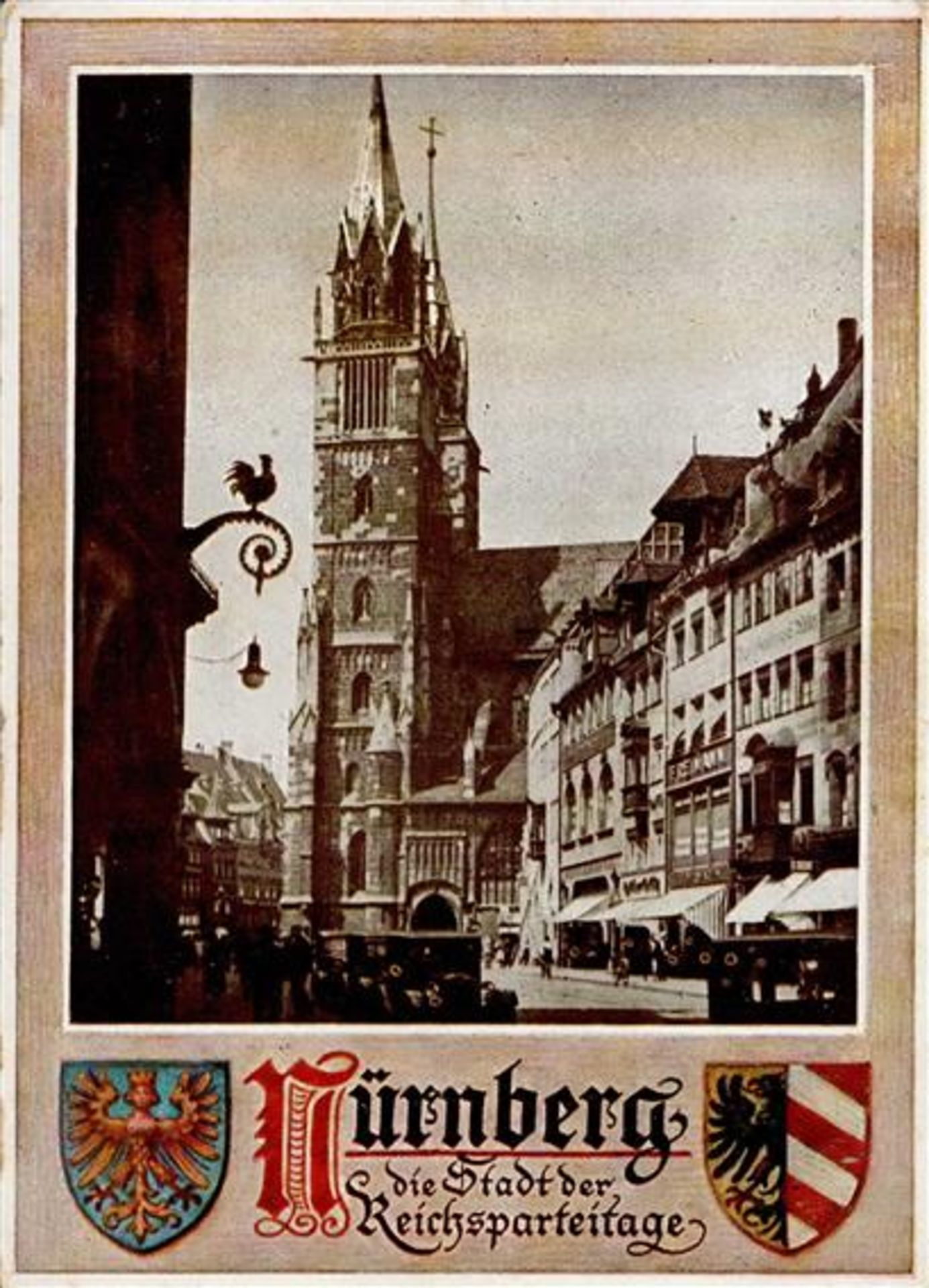 Reichsparteitag Nürnberg (8500) WK II 1935 II- (kleiner Einriss, fleckig)