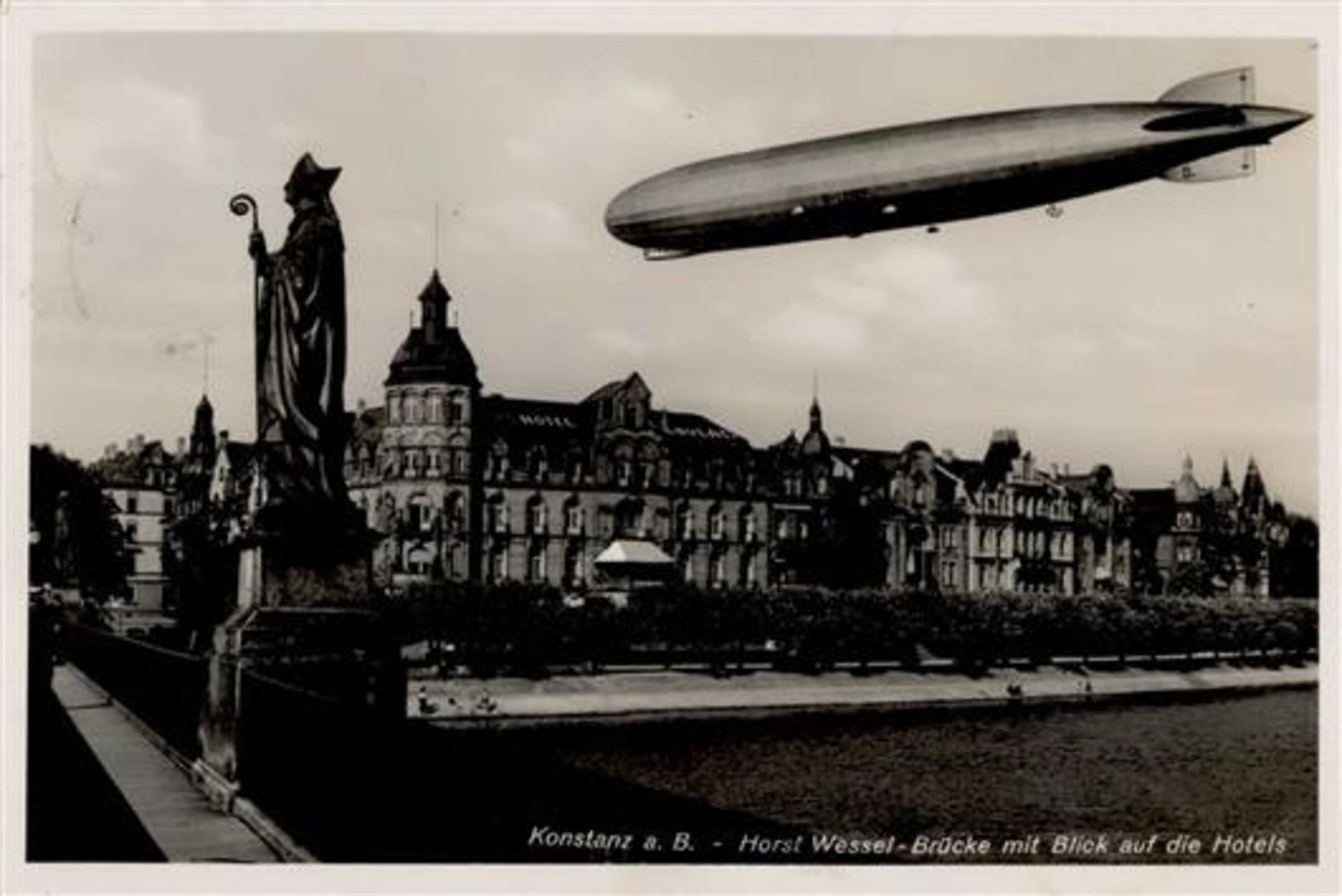 Zeppelin Konstanz (7750) Horst Wessel Brücke Foto AK I-II