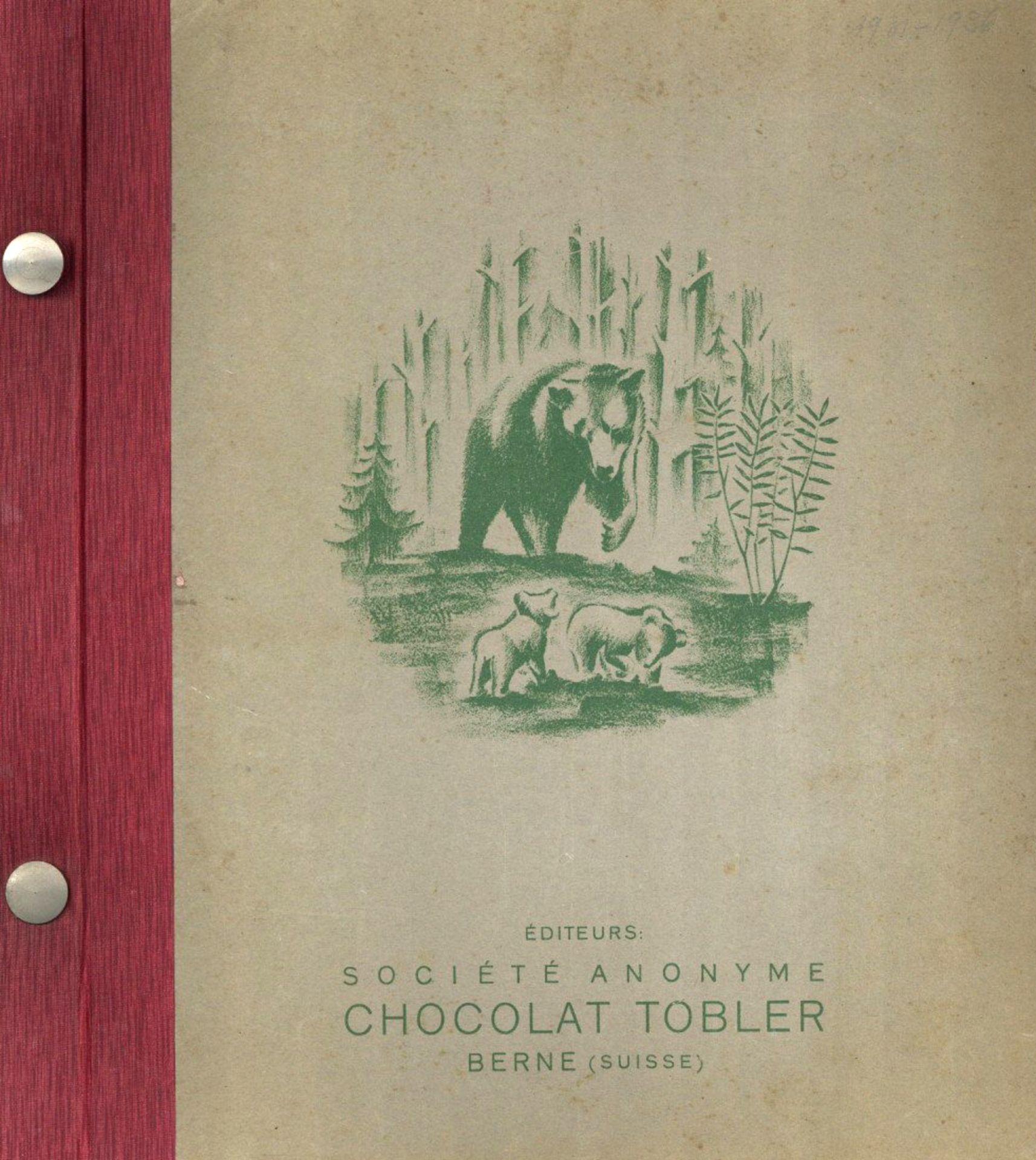 Sammelbild-Album Chocolat Tobler 30'er Jahre kompl. II (Einband eine Verschraubung fehlt)