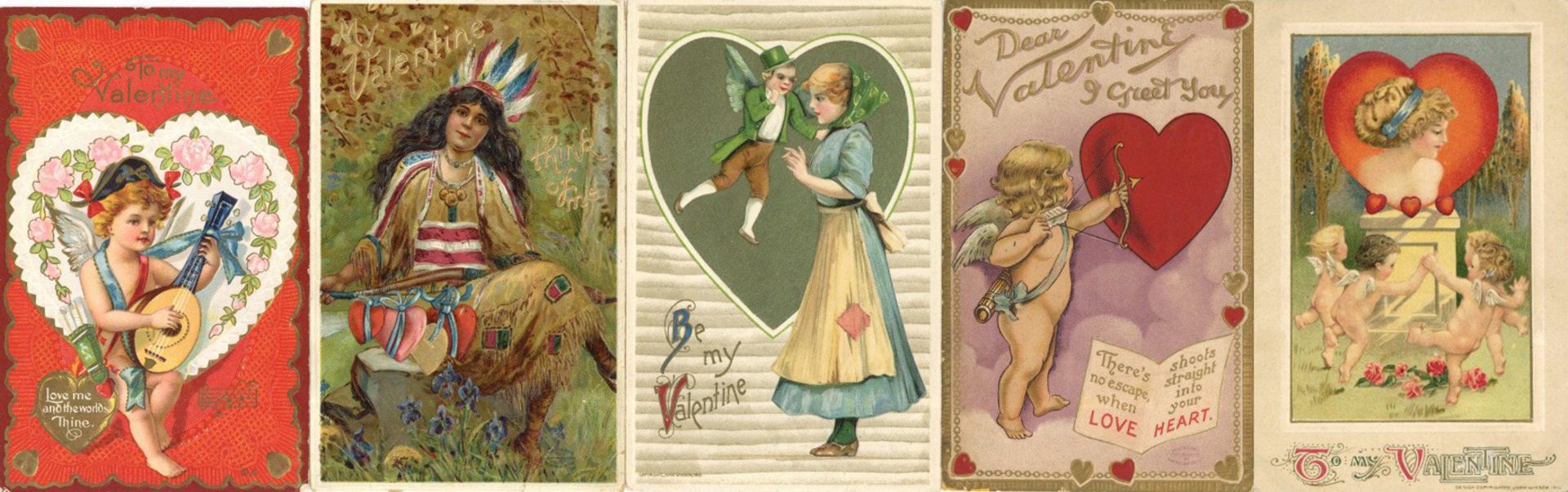 Glückwunsch Valentinstag Partie mit über 60 Ansichtskarten dabei viele Präge-Karten und Lithos I-II