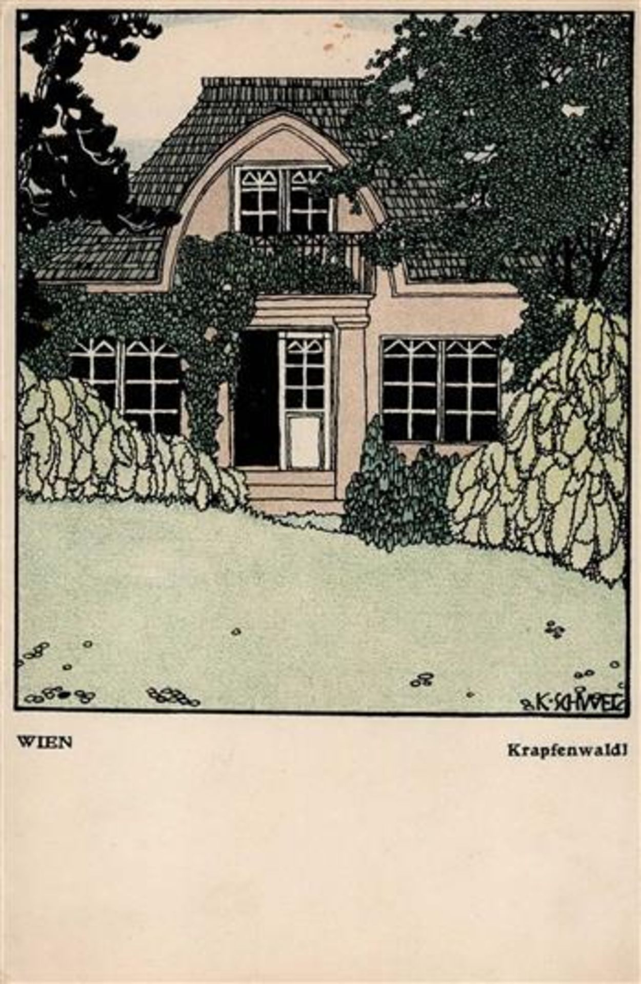 Wiener Werkstätte 433 Schwetz, Karl Krapfenwald Wien I-II