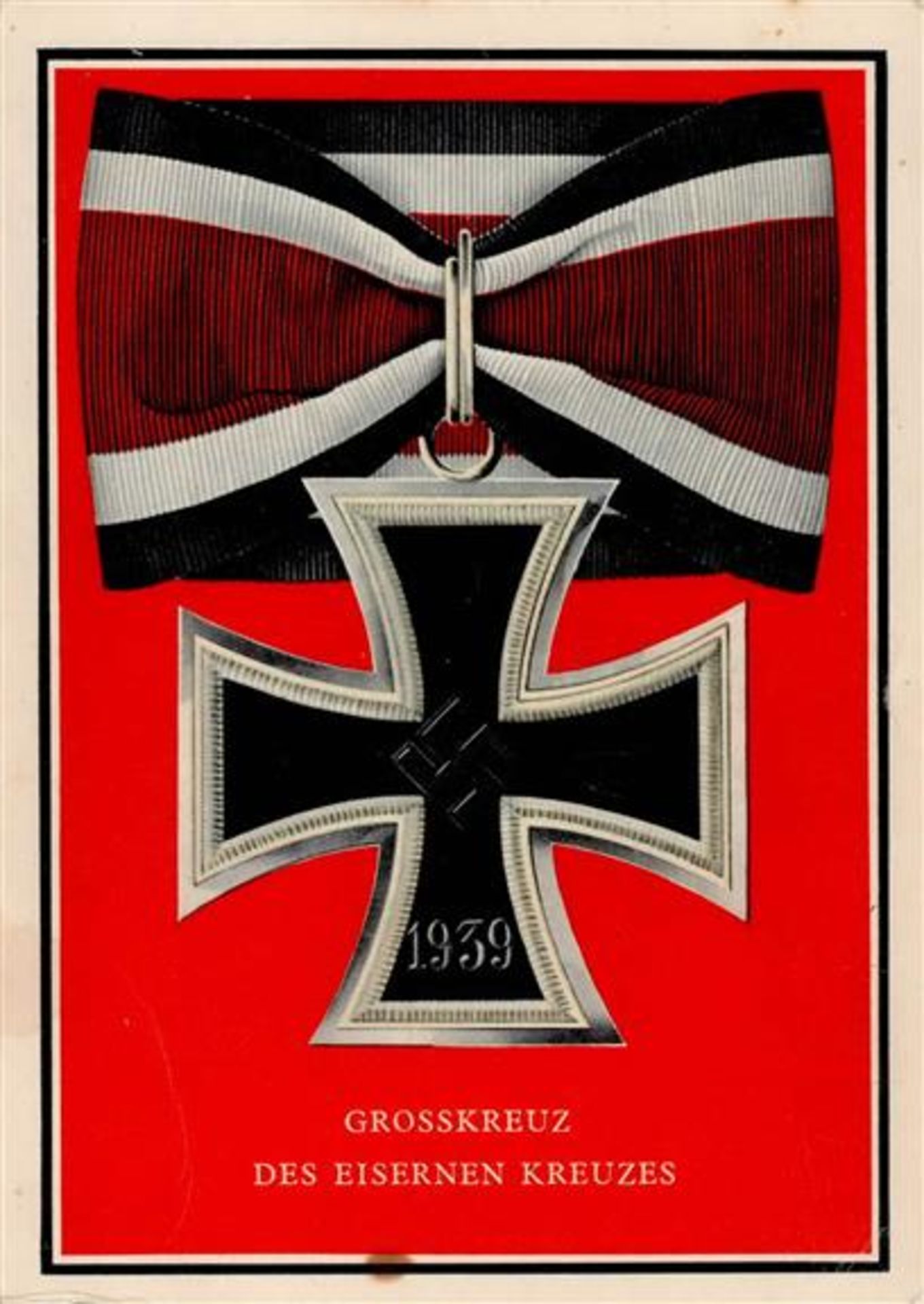 WK II Orden Grosskreuz des Eisernen Kreuzes Ansichtskarte I-II (Stauchung)