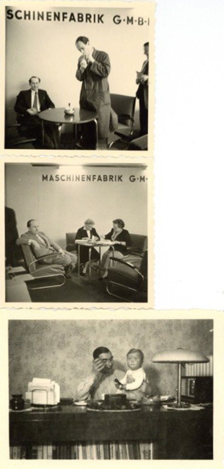 Bauhaus Möbel Lot mit 3 Fotos kleinformatik I-II