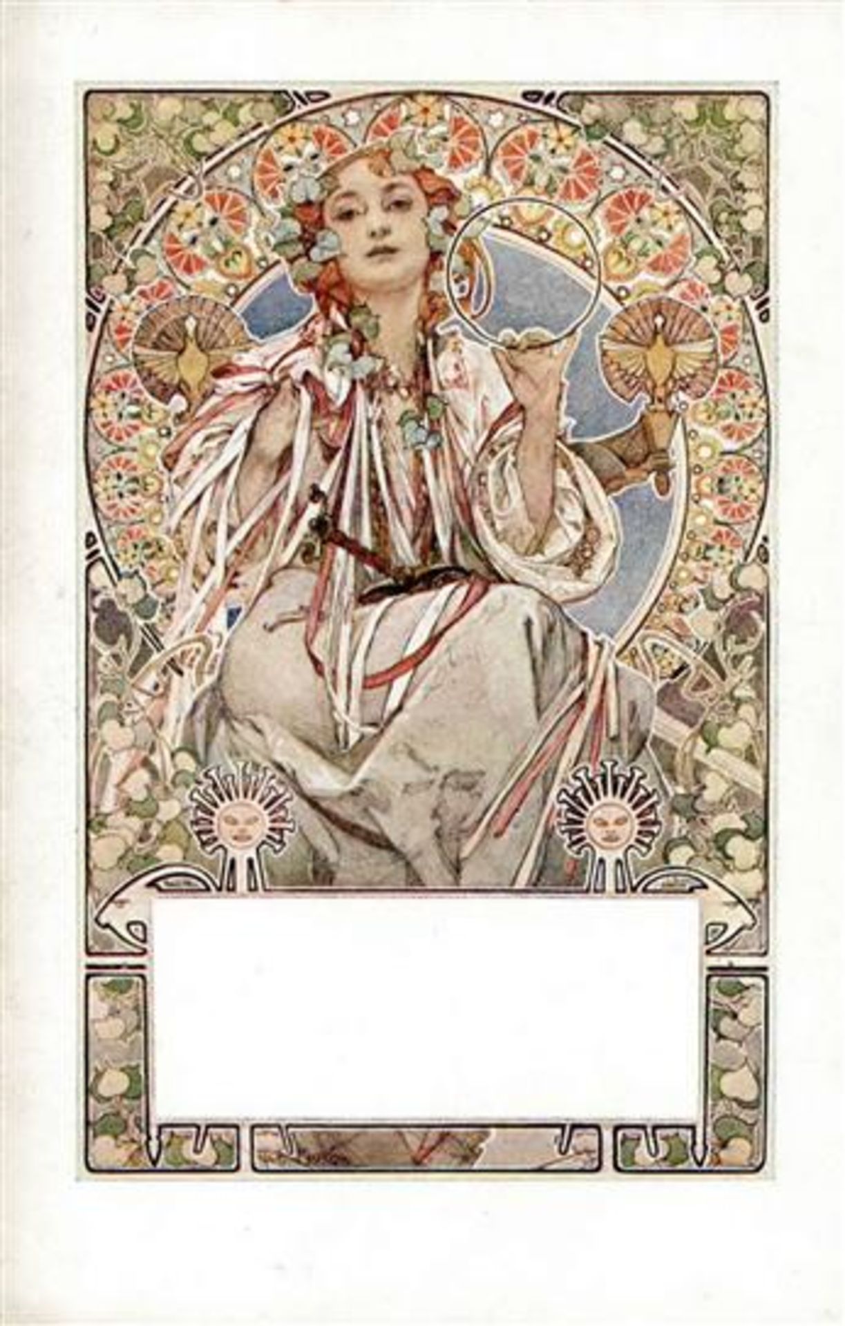 Mucha, Alfons Jugendstil Frau I-II