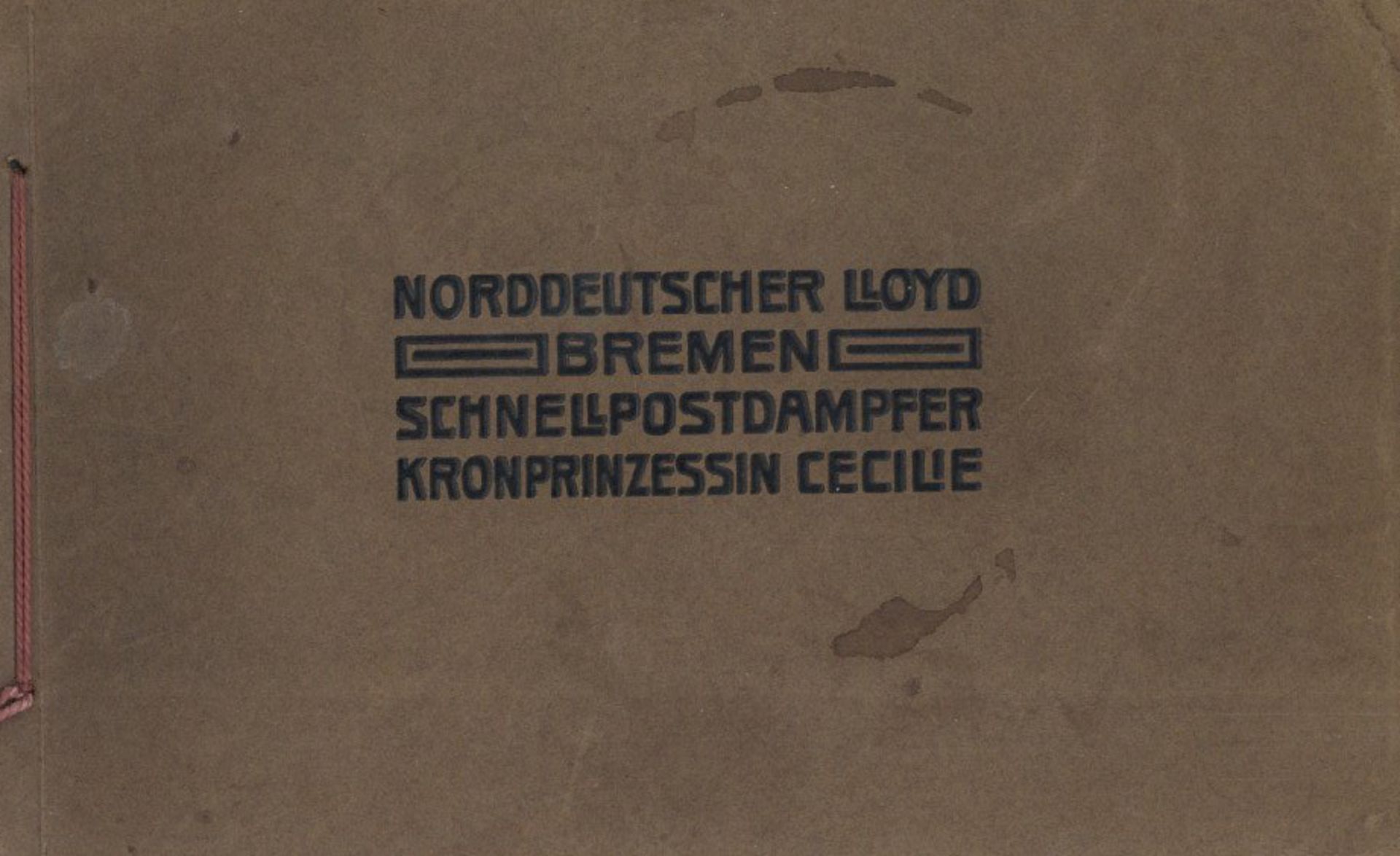 Schiff Norddeutscher Lloyd Bremen Schnellpostdampfer Kronprinzessin Cecilie Bildband II