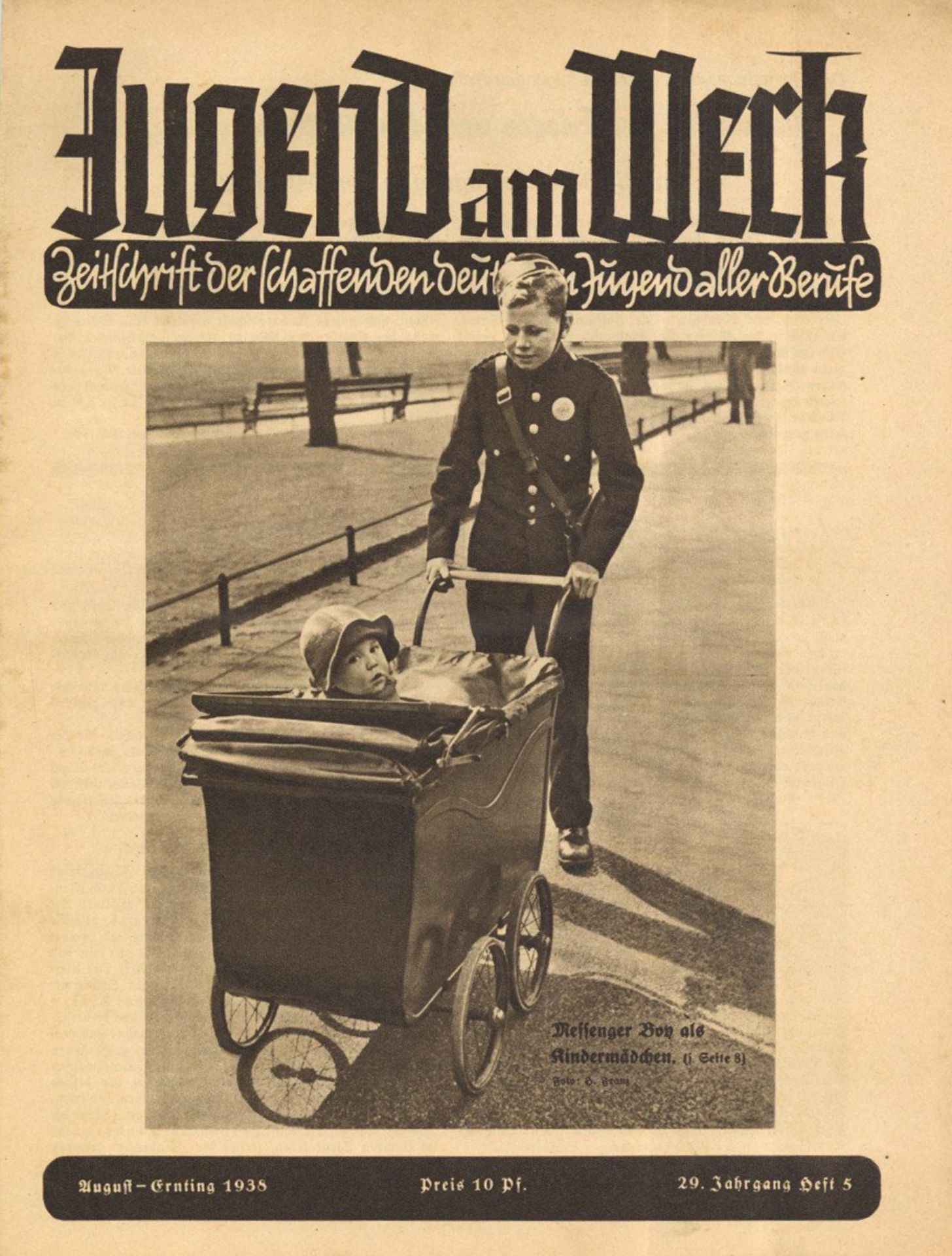Buch HJ WK II Zeitschrift Jugend am Werk hrsg. Reichsfachschaft VI im NSLB 1938 Lot mit 5 Ausgaben