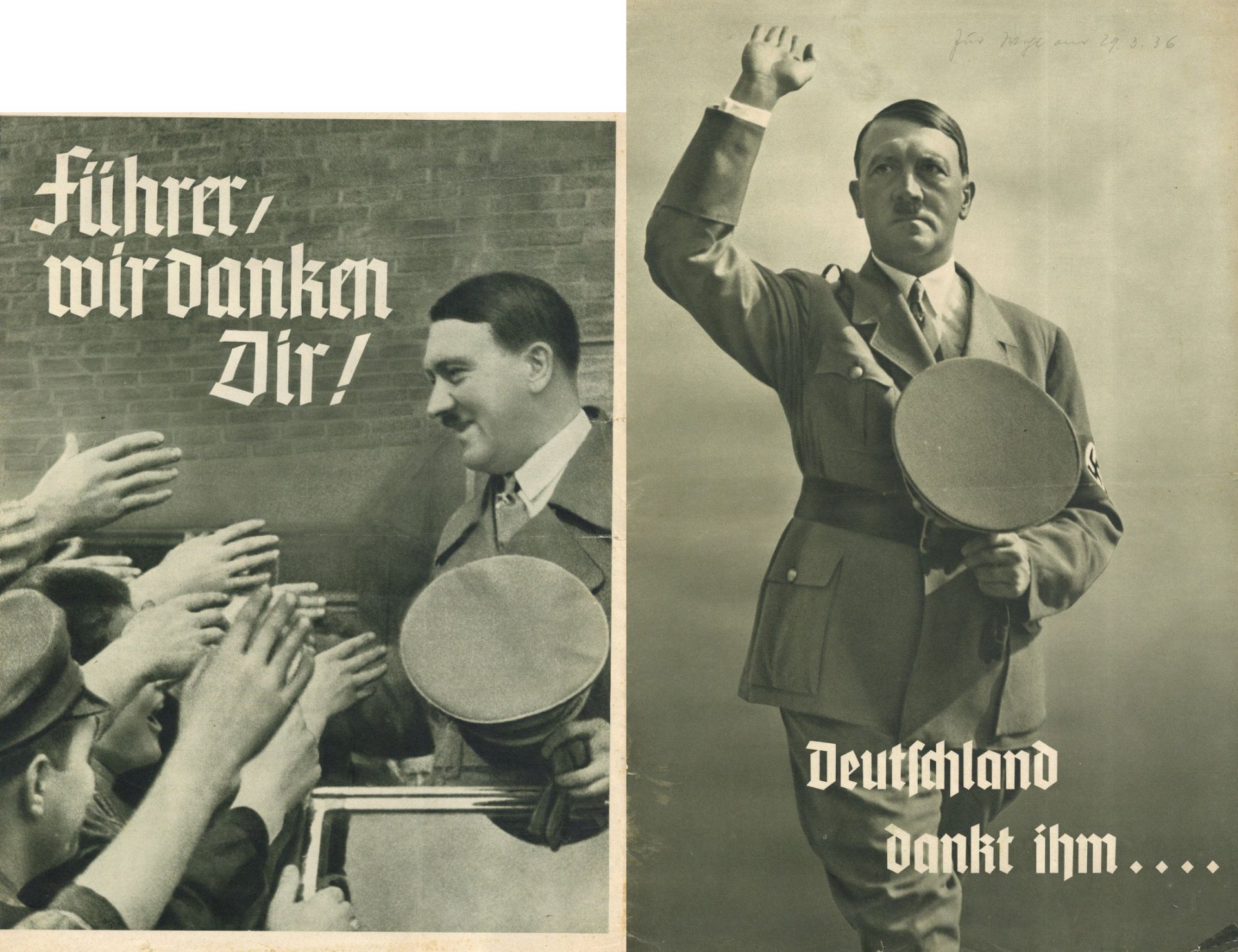 Buch Hitler WK II 2 Sonderbeilagen 1936 Rheinland Befreiung viele Abbildungen II