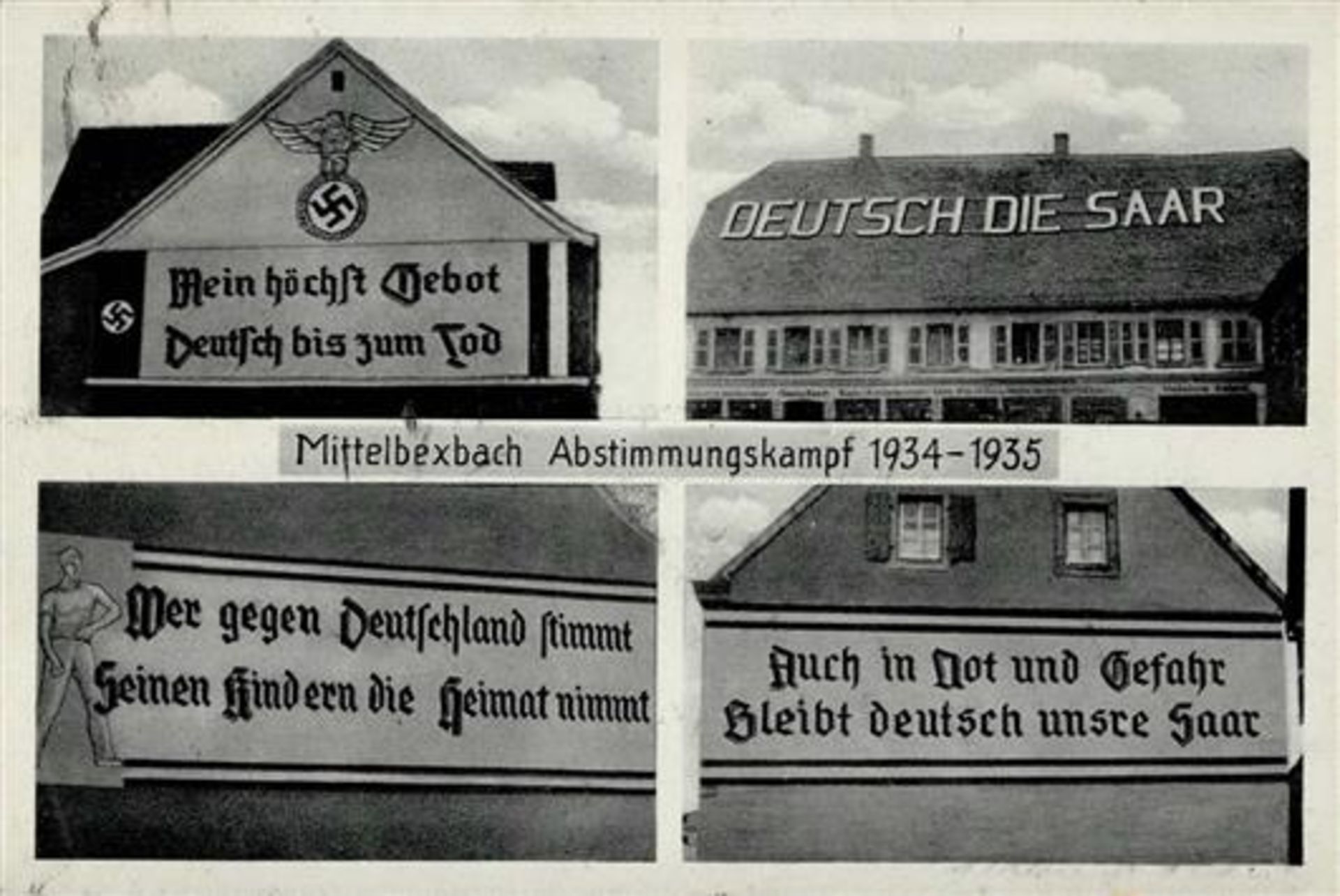 SAARABSTIMMUNG 1935 WK II - MITTELBEXBACH ABSTIMMUNGSKAMPF 1934-35 I-II