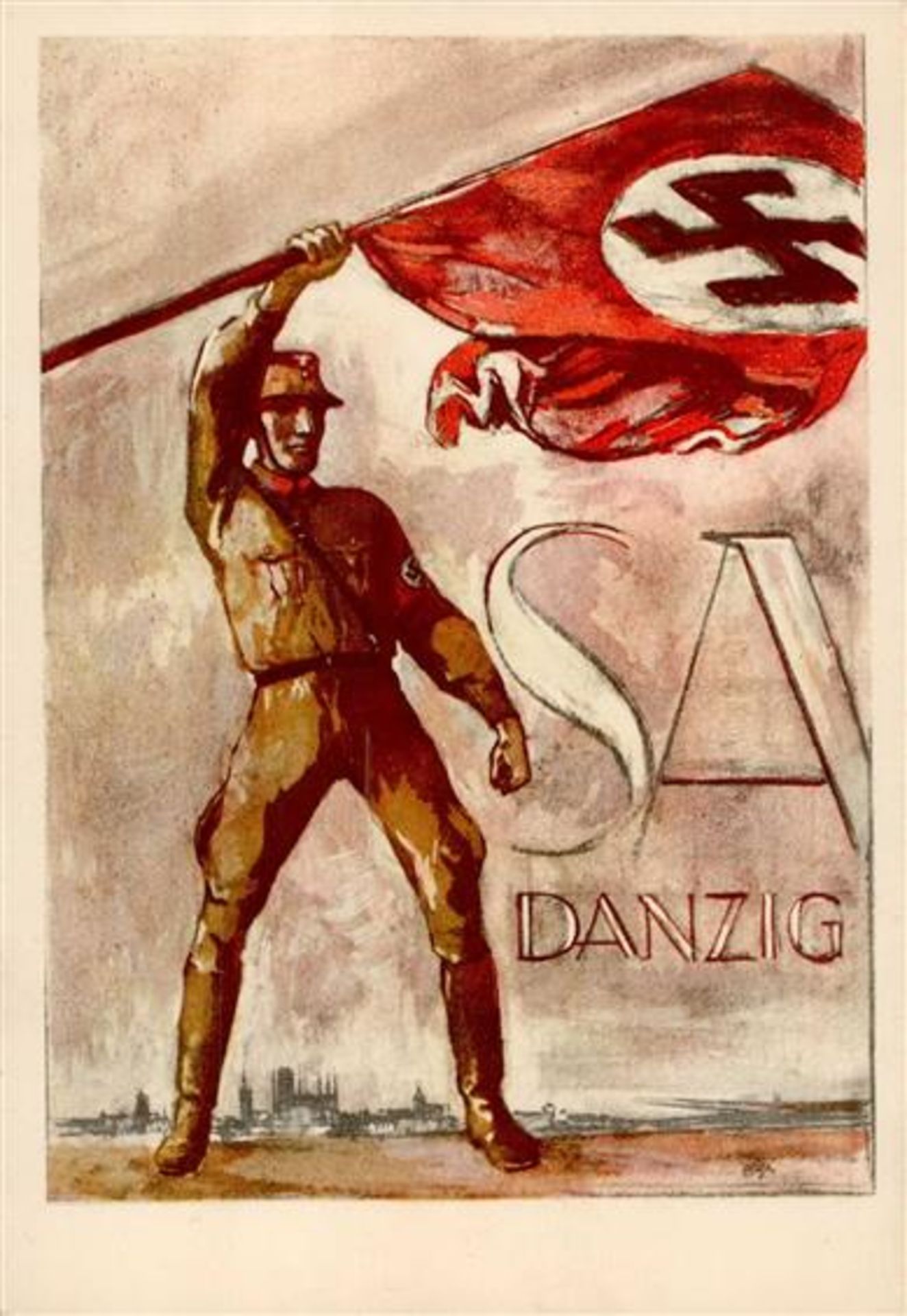 WK II SA Danzig SA-Brigade 6 I-II (leichte Stauchung)