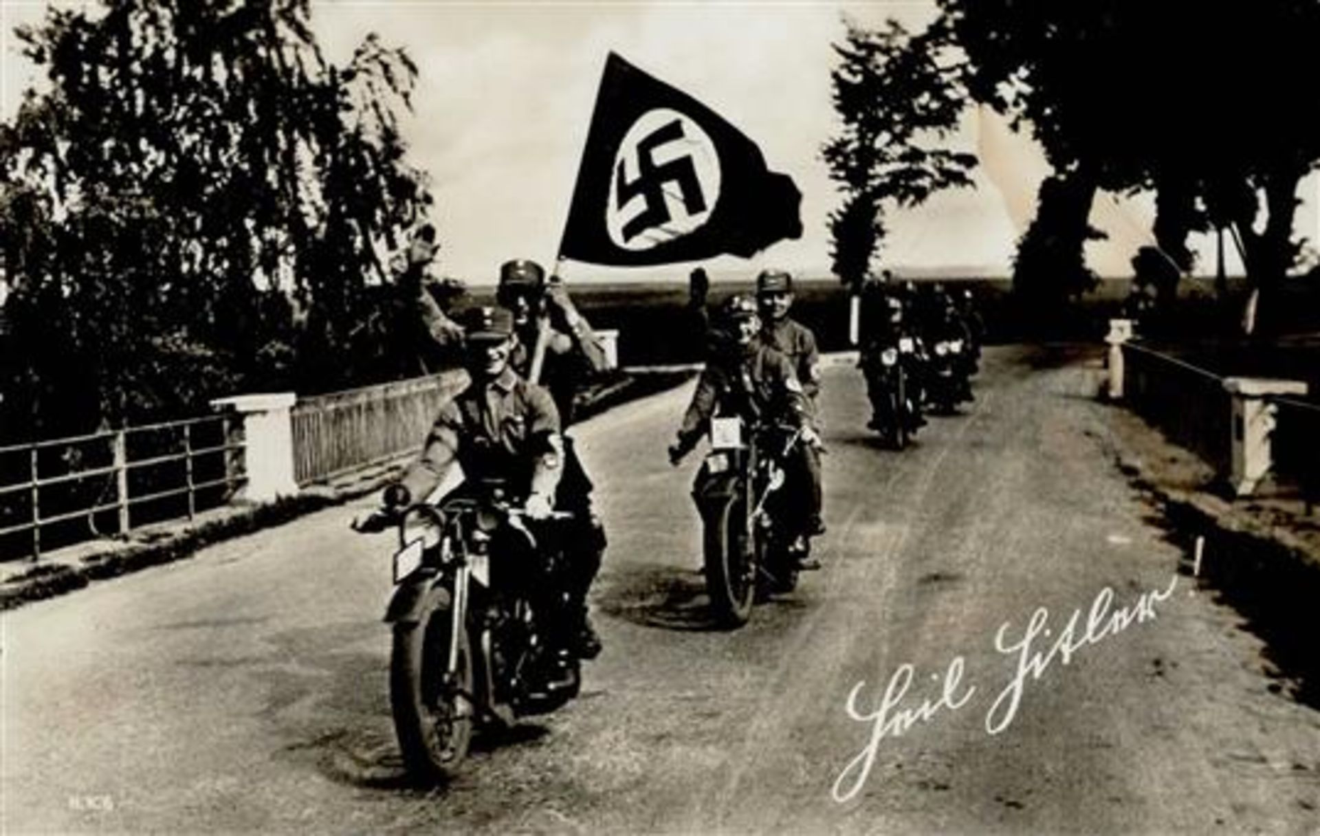 SA WK II - SA auf MOTORRÄDERN HEIL HITLER! 1933 I-II